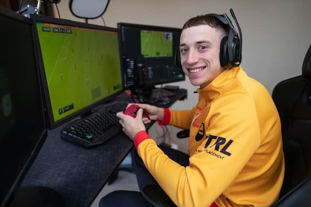 Alex Shaw, 24 of Derby who plays FIFA for a living