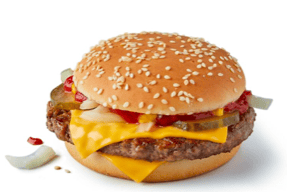 The Quarter pounder with cheese is available for less than £1.50 today (photo: McDonald’s)