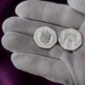 The 50p coin showing King Charles III in a crown (Photo: Royal Mint) 
