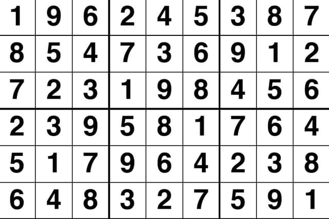 Sudoku solution