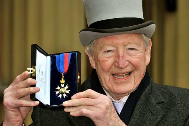 One of News at Tens early news presenters Sandy Gall (above) with his most distinguished Order of Saint Michael and Saint George (photo: Getty Images)