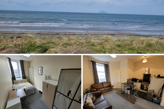A coastal flat has appeared on the market and it’s one of the cheapest we’ve seen