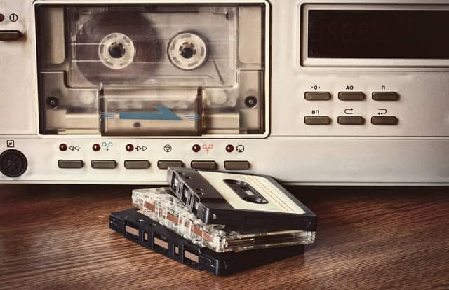 Cassette tapes.