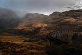 The  Glenfinnan Viaduct featured in Harry Potter