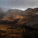 The  Glenfinnan Viaduct featured in Harry Potter