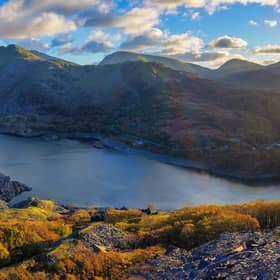 A great UK dog walk is at Llyn Padarn Circular, Llanberis, Wales (photo: adobe)