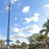  The Free Fall attraction is 430 feet high and the tallest drop ride in the world (Photo: Google Maps)