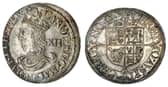 This King Charles I shilling struck during the English Civil War has sold for a world record £12,600. 