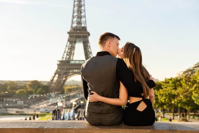 It is believed that the first ever Valentine's Day card originated in the epicentre of romance and L'amour, France Photo: Wedding photography - stock.adobe)
