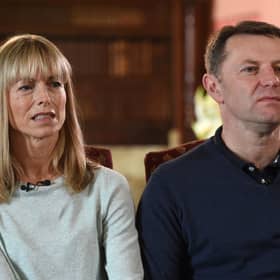 Kate and Gerry McCann, whose daughter Madeleine disappeared from a holiday flat in Portugal 16 years ago, are seen during an interview with the BBC’s Fiona Bruce at Prestwold Hall n 2017.