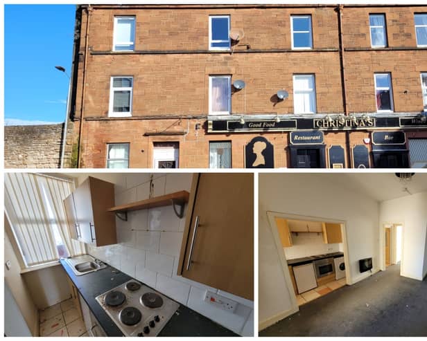 A bargain flat on the coast of Scotland is on sale for £25,000 just a short walk from the seafront.