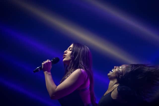 Mae Muller from the United Kingdom performs during the annual Eurovision in Concert Eurovision party at AFAS Live concert hall in Amsterdam.