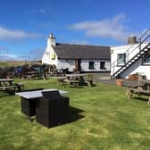 The gastropub is being sold for £399,000 on an island famed for its white sand beaches. It has a gigantic beer garden and a rustic bar and was refurbished during the pandemic.  (Courtesy Alice Bagley / SWNS)