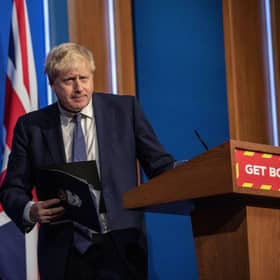 Boris Johnson to stick with ‘Plan B’ Covid measures despite mounting pressures (Photo by JACK HILL/POOL/AFP via Getty Images)
