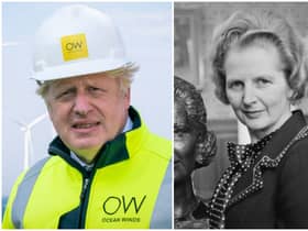 Johnson has been branded as 'deeply insensitive' for his comments praising Thatcher (Photo: Jane Barlow/Hilaria McCarthy/Daily Express/Hulton Archive/Getty Images)
