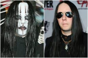 Jordison in - and out - of his onstage attire in 2004 and 2010 (Photos: Jo Hale/Frazer Harrison/Getty Images)