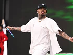 American rapper Chris Brown could be arrested over an alleged nightclub assault if he comes back to the UK.  (Photo by Candice Ward/Getty Images)