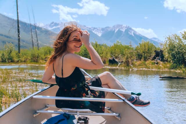 Sabina Trojanova, 29, set herself a challenge of travelling to three countries â picking her destination based off the cheapest flight she could find that day. (SWNS)