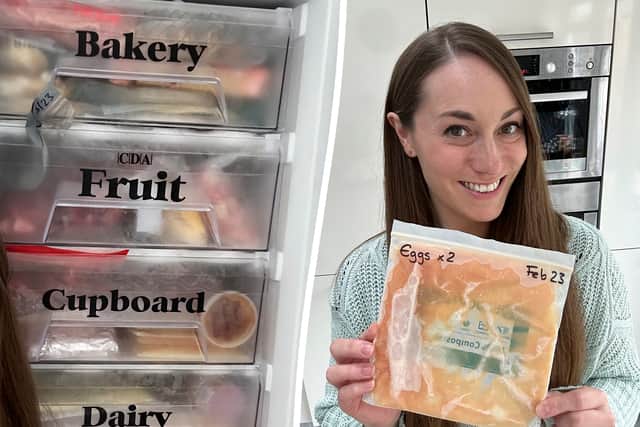 Meet the zero-waste woman who saves more than £1,000 a year through freezing ingredients individually. Kate Hall, 37, has been batch cooking and freezing for over 14 years, but only began freezing ingredients individually recently in what she deemed a “lightbulb moment”. 