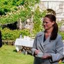 Jenny McGee alongside Boris Johnson during what she described as "a photo opportunity" (Getty Images)