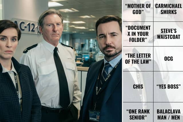 Line of Duty comes to a climax in its season six finale - and you can play our bingo game below (Photo: BBC)