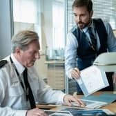 Superintendent Ted Hastings (Adrian Dunbar) and DS Steve Arnott (Martin Compston) - (C) World Productions - Photographer: Steffan Hill