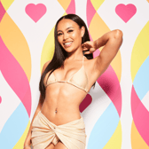 Model Ella Thomas is joining Love Island 2023 and has described herself as the "whole package". (Credit: ITV)