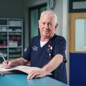 Derek Thompson as Charlie Fairhead on BBC’s Casualty.