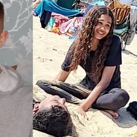 Joe Abbess, 17, and Sunnah Khan, 12, died after getting into difficulty in the water off Bournemouth beach (Photo: Dorset Police / Stephanie Williams / Twitter)