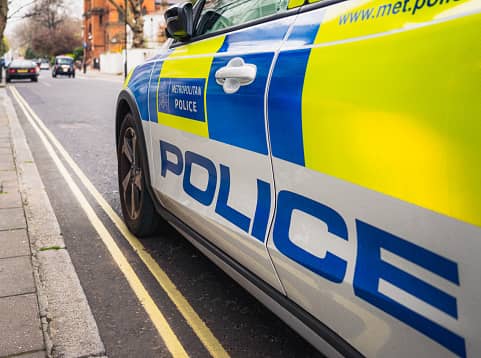 Police have issued an appeal after a cyclist was punched in the face following a collision with a child. 