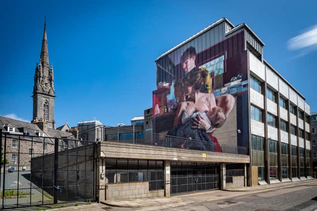 A Nuart Aberdeen mural by Helen Bur from 2021. Image: Brian Tallman