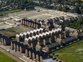 The new Darwin Green development in Cambridge, parts of which may need to be demolished due to issue with foundations.