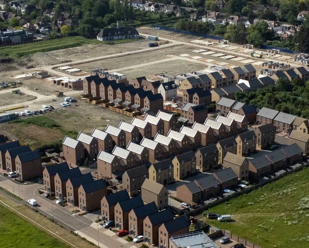 The new Darwin Green development in Cambridge, parts of which may need to be demolished due to issue with foundations.