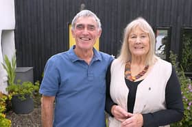 Denise and Bob outside their Lochbay home