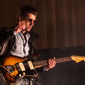 Alex Turner of Arctic Monkeys performs during the second day of Lollapalooza Buenos Aires 2019 at Hipodromo de San Isidro on March 30, 2019.