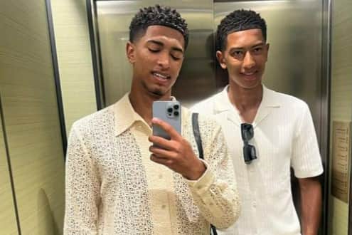 Brothers Jude and Jobe Bellingham on holiday in the South of France. (Picture: Instagram/@ judebellingham)