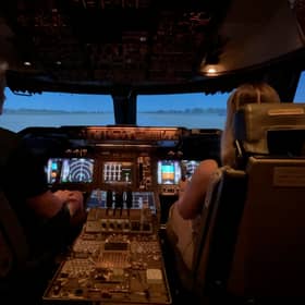 We try the Boeing 747 flight simulator - and you can even get married in the cockpit!