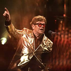 Elton John made his Glastonbury debut on Sunday night