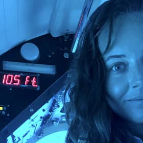 Mckenzie Margarethe worked as a nature guide on board touring submarines for two years - and says underwater expeditions are “safer than flying”.
