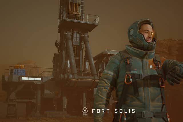 In Fort Solis players control Jack Leary, an engineer who responds to an alarm on an abandoned Mars mining post. Image: Dear Villagers/Fallen Leaf