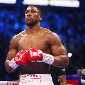 Anthony Joshua ahead of his win over Jermaine Franklin in April 2023