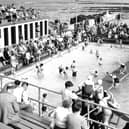 A typical Saturday at North Berwick Swimming Pool in August 1959.