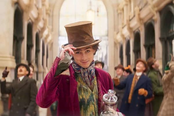 Timothée Chalamet as Willy Wonka. Cr: Warner Bros. Pictures