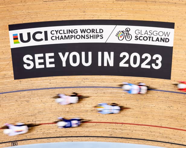 The Cycling World Championships 2023 are being hosted in Glasgow. Image: 2023 UCI Cycling World Championships/Will Palmer/SWpix.com