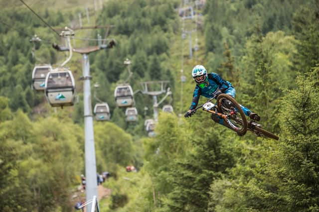 Nevis Range is home to one of the only gondolas in the UK, making it perfect for the 2023 Mountain Bike Downhill World Championship. Image: Phunkt