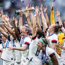 USA celebrate their 2019 World Cup title ahead.