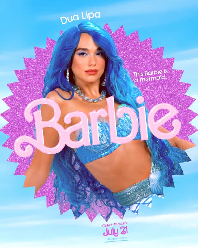 Dua Lipa is Mermaid Barbie. Image: Warner Bros