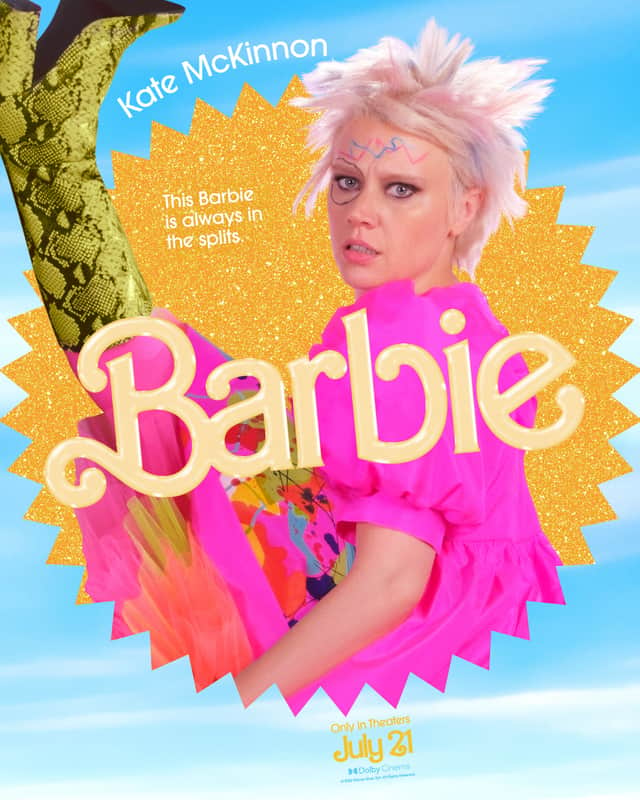 Kate McKinnon is Weird Barbie. Image: Warner Bros