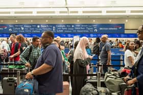 Passengers at Gatwick Airport were left stranded after multiple flights were cancelled. (Photo by: Andy Soloman/UCG/Universal Images Group via Getty Images)