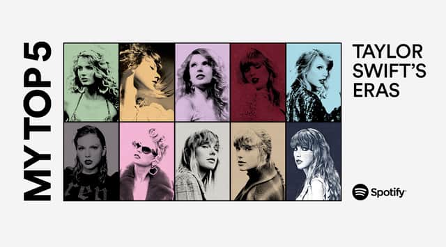 Discover your Top 5 Taylor Swift Eras on Spotify. Image: Spotify/Angela Chase PR